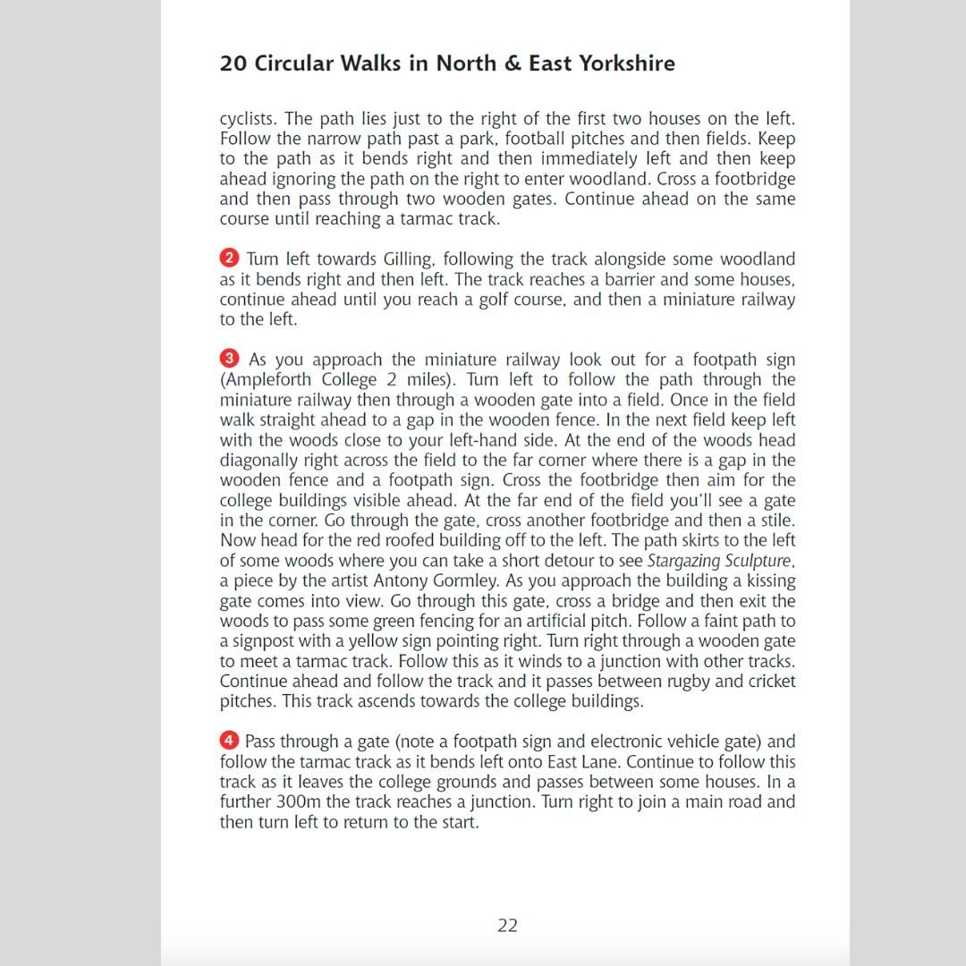 20 Circular Walks in North & East Yorkshire sample walk