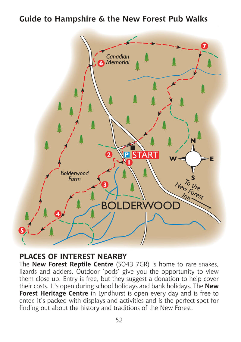 Guide to Hampshire & the New Forest Pub Walks sample page