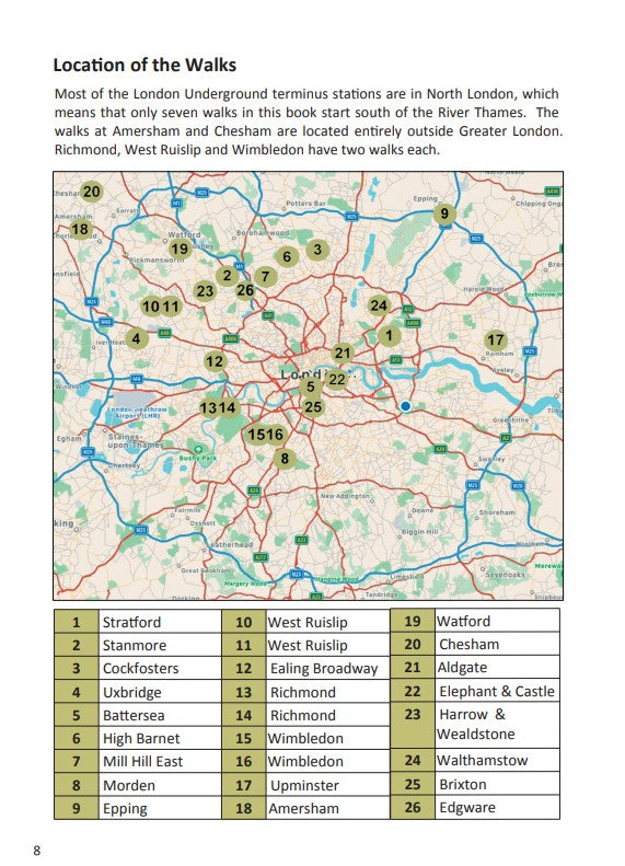 Beyond the End of the Line Location of the Walks