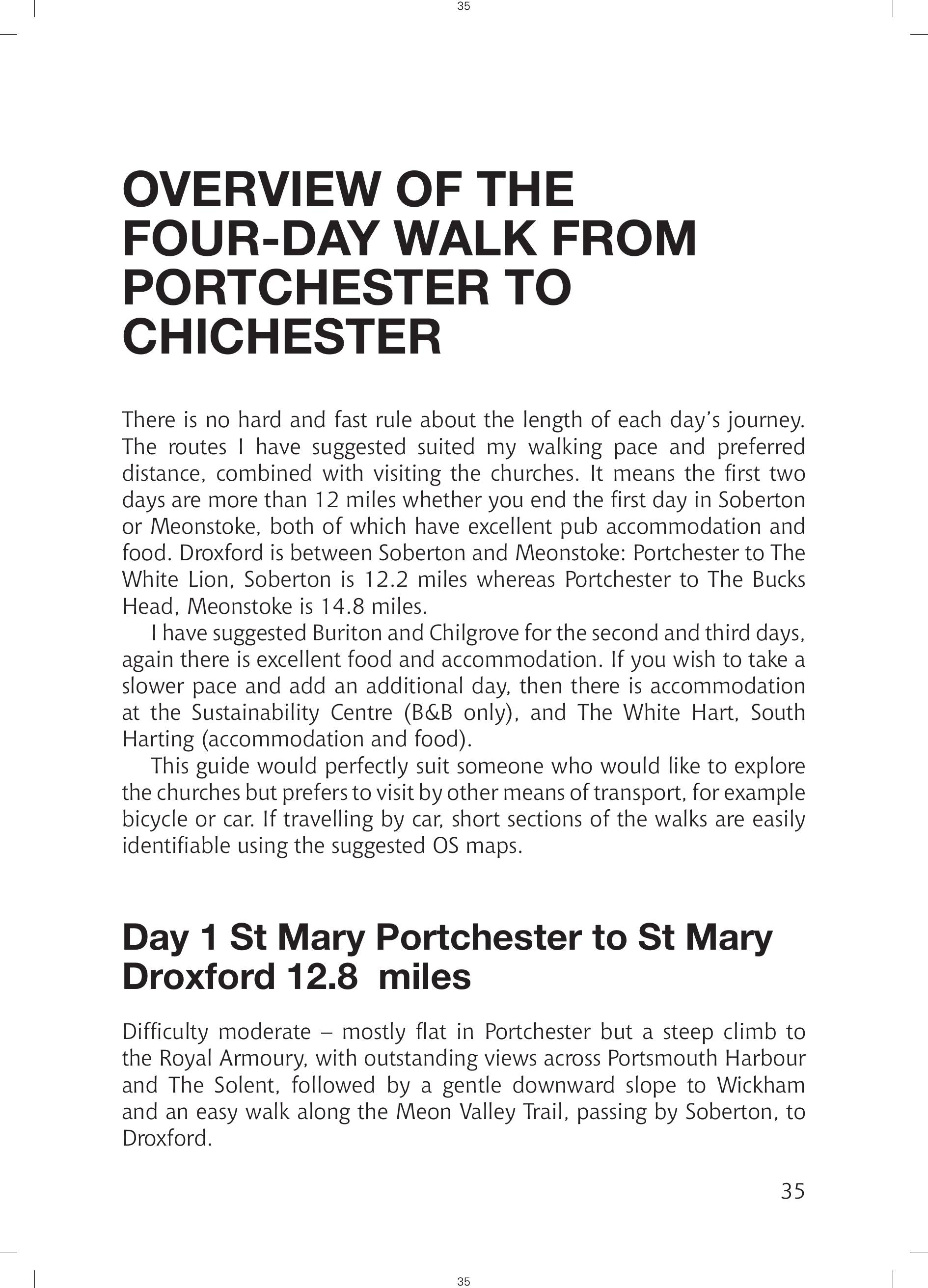 Mary's Crescent - A four-day walk from Portchester Castle to Chichester Cathedral, through the South Downs National Park