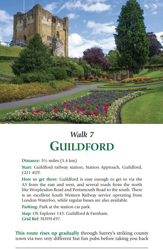 Surrey Pub Walks sample page
