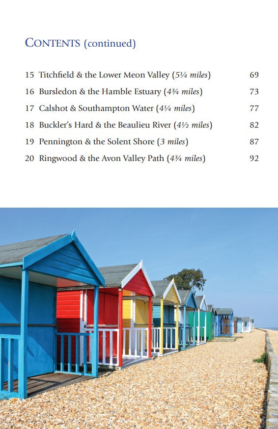 Waterside Walks in Hampshire 20 circular routes book contents