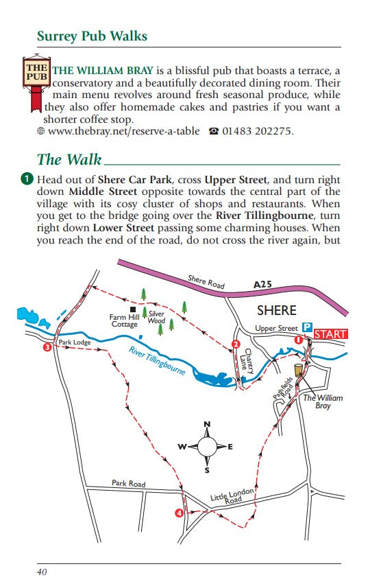 Surrey Pub Walks sample page