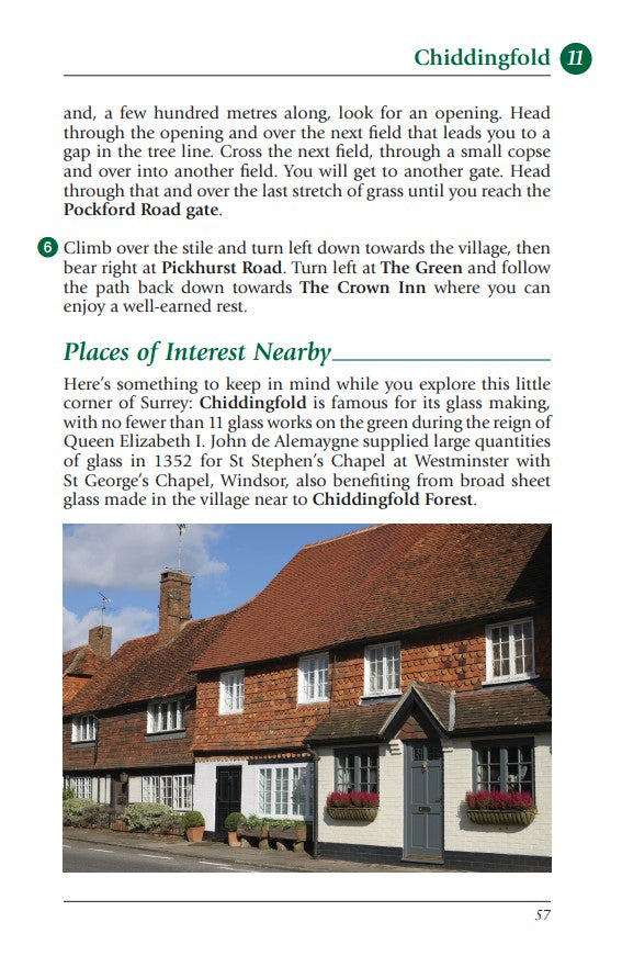 Surrey Pub Walks sample page