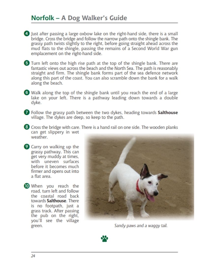 Norfolk A Dog Walker's Guide book interior content