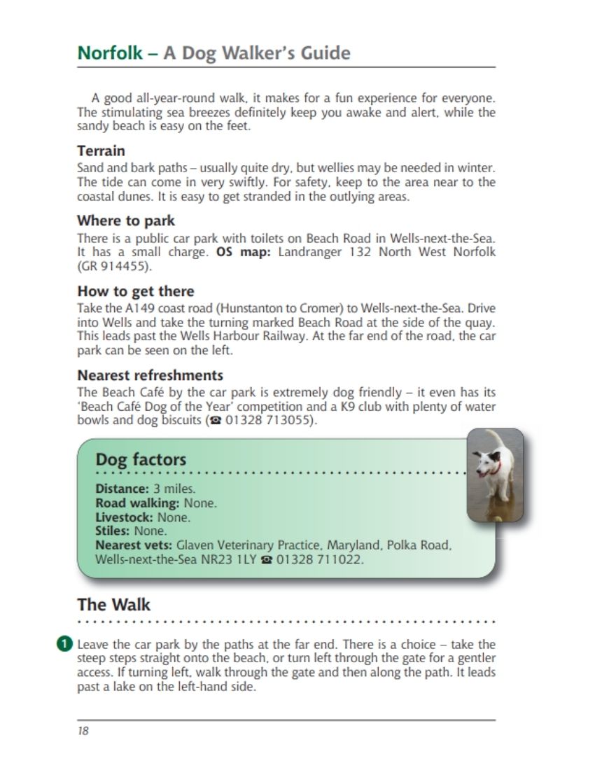 Norfolk A Dog Walker's Guide Wells-next-the-Sea walk and Beach Cafe