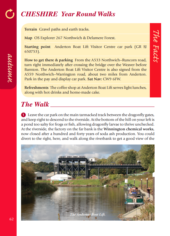 Cheshire Year Round Walks Anderton Boat Lift autumn walk