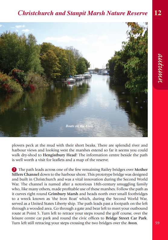 Dorset Year Round Walks Christchurch & Sandpit Marsh Nature Reserve autumn walk