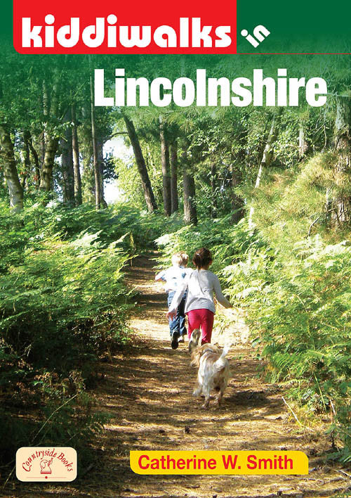 Kiddiwalks in Lincolnshire book cover. 20 family walks.