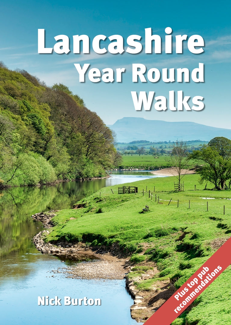 Lancashire Year Round Walks book cover circular routes with recommendations for spring, summer, autumn and winter