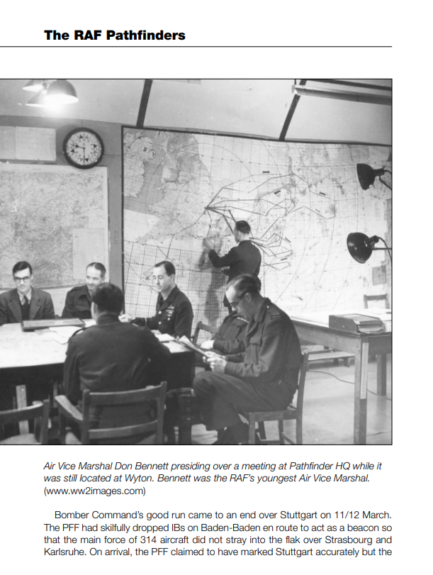 RAF Pathfinders Bomber Command Meeting at Pathfinder HQ 
