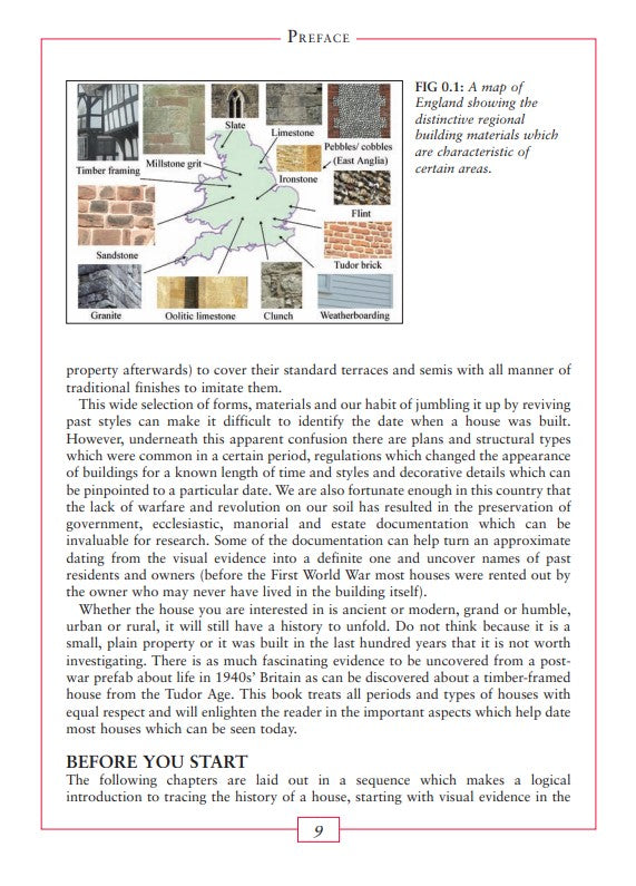 Tracing the History of Houses what's in the book materials used