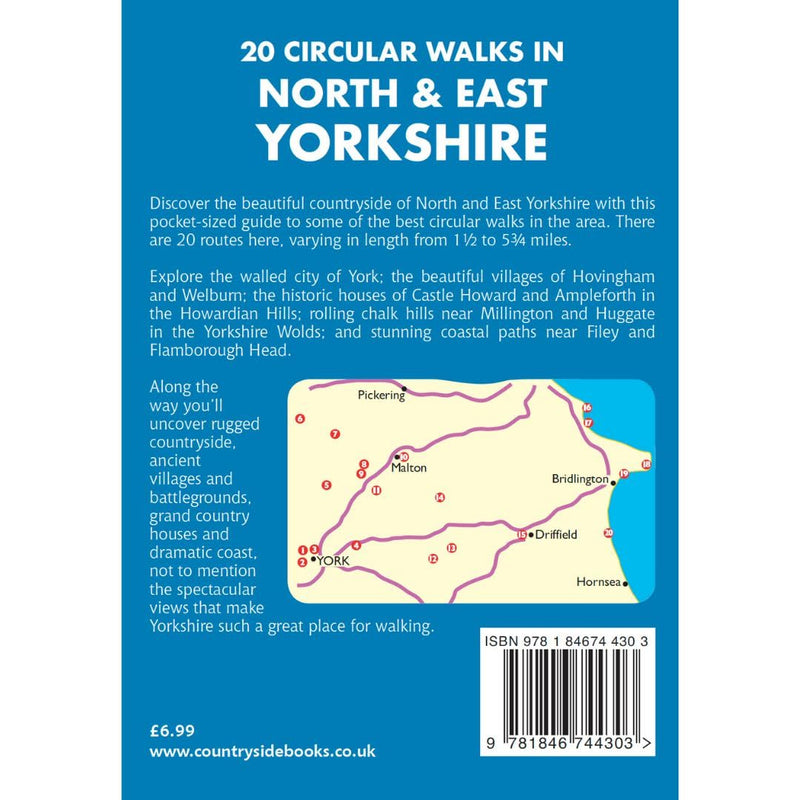 20 Circular Walks in North & East Yorkshire location of walks