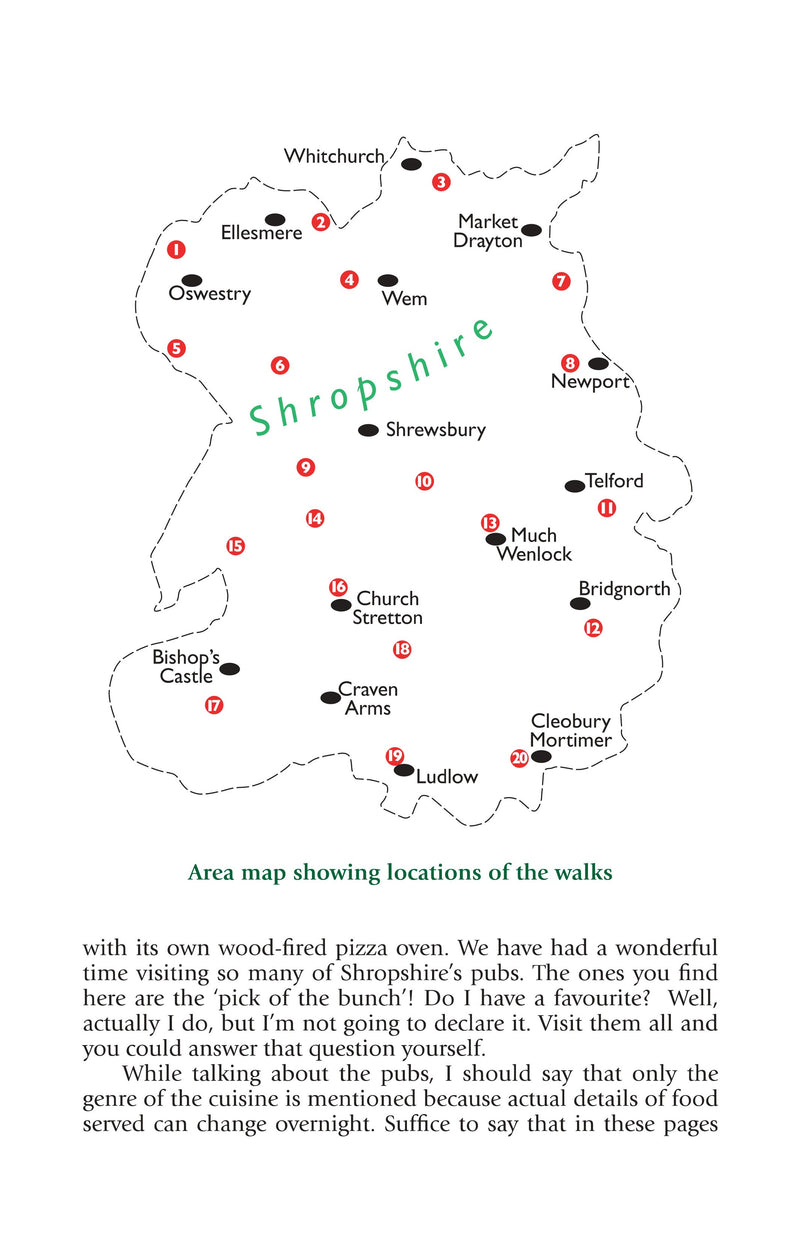 Shropshire Pub Walks 20 of the best circular routes sample page