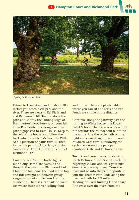 On Your Bike Surrey cycle rides sample page