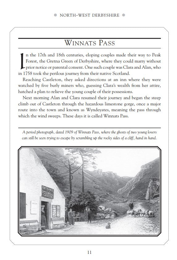 Haunted Places of Derbyshire on the trail of the pharnormal sample page