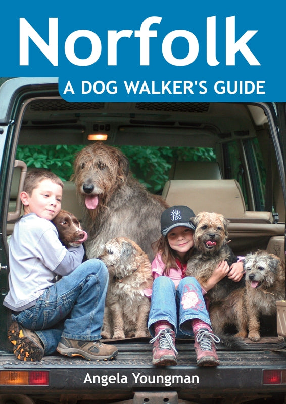Norfolk A Dog Walkers Guide book cover. Local Dog Walks.