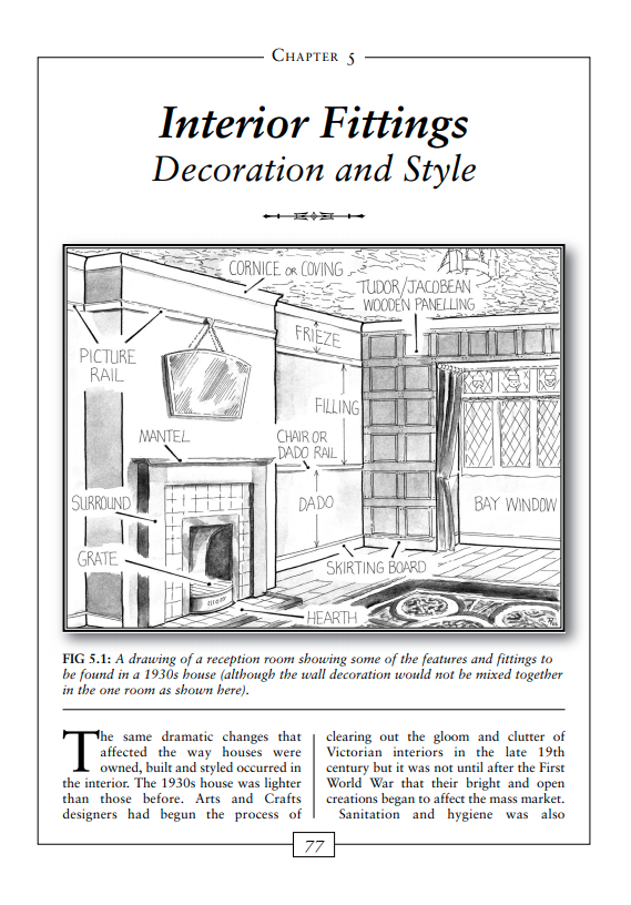 1930s House Explained decoration & style, interior fittings