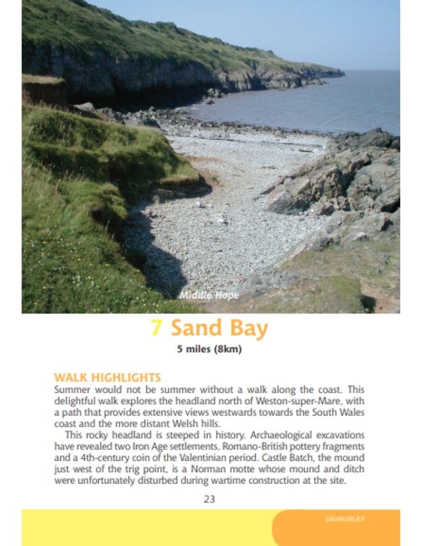 Bristol & Bath Year Round Walks Sand Bay summer walk