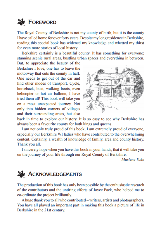 The Berkshire Village Book Foreword and Acknowledgements