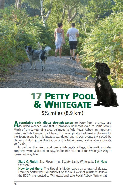 Cheshire Dog Friendly Pub Walks sample walk Petty Pool & Whitegate