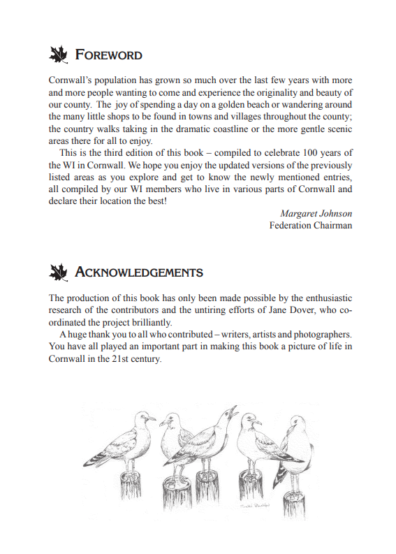The Cornwall Village Book foreword