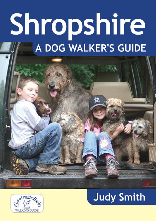 Shropshire A Dog Walker's Guide book cover. Best dog walks in Shropshire.