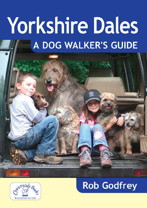 Yorkshire Dales A Dog Walker's Guide book cover. Best dog walks. 
