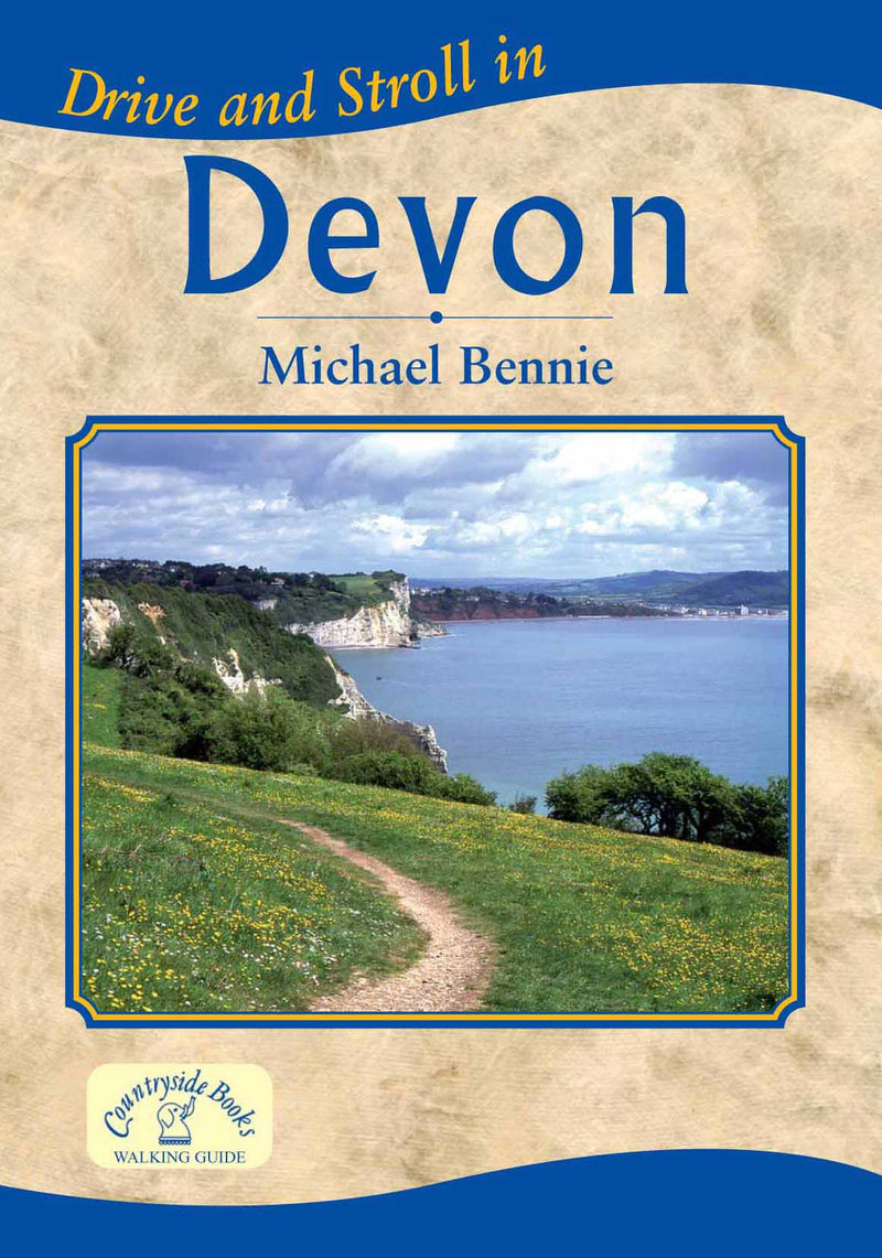 Drive and Stroll in Devon book cover. Short countryside walks.