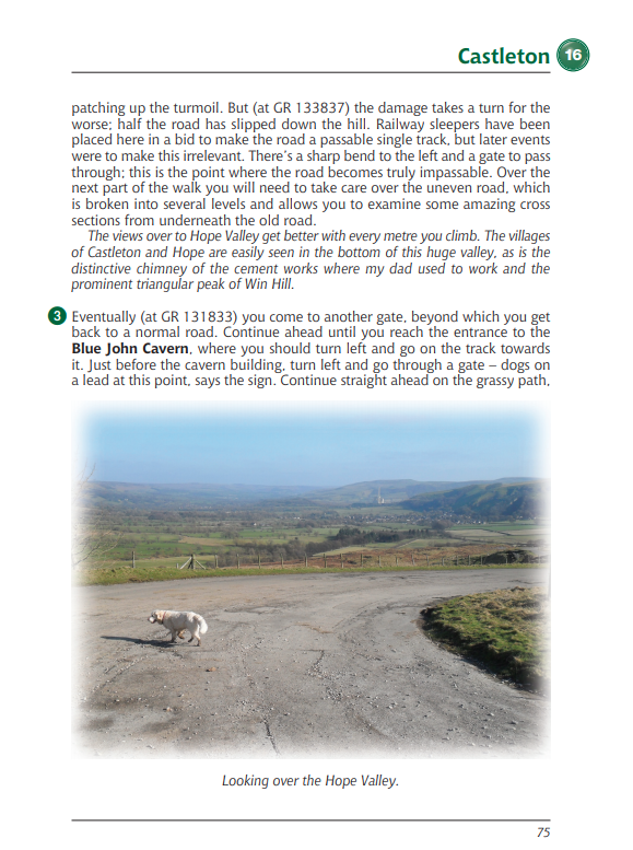 Derbyshire & the Peak District A Dog Walker's Guide Castleton walk