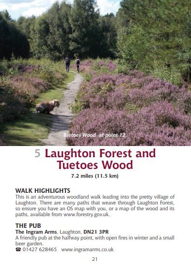 Guide to Lincolnshire Pub Walks Laughton Forest and Tuetoes Wood
