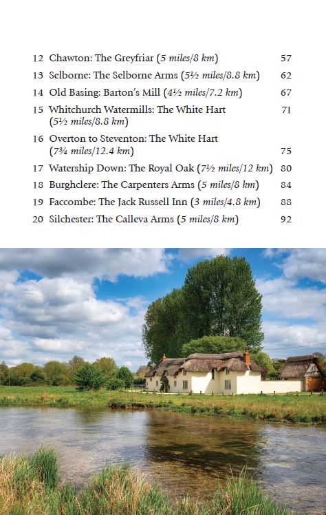 Hampshire & the New Forest Pub Walks book contents page 2