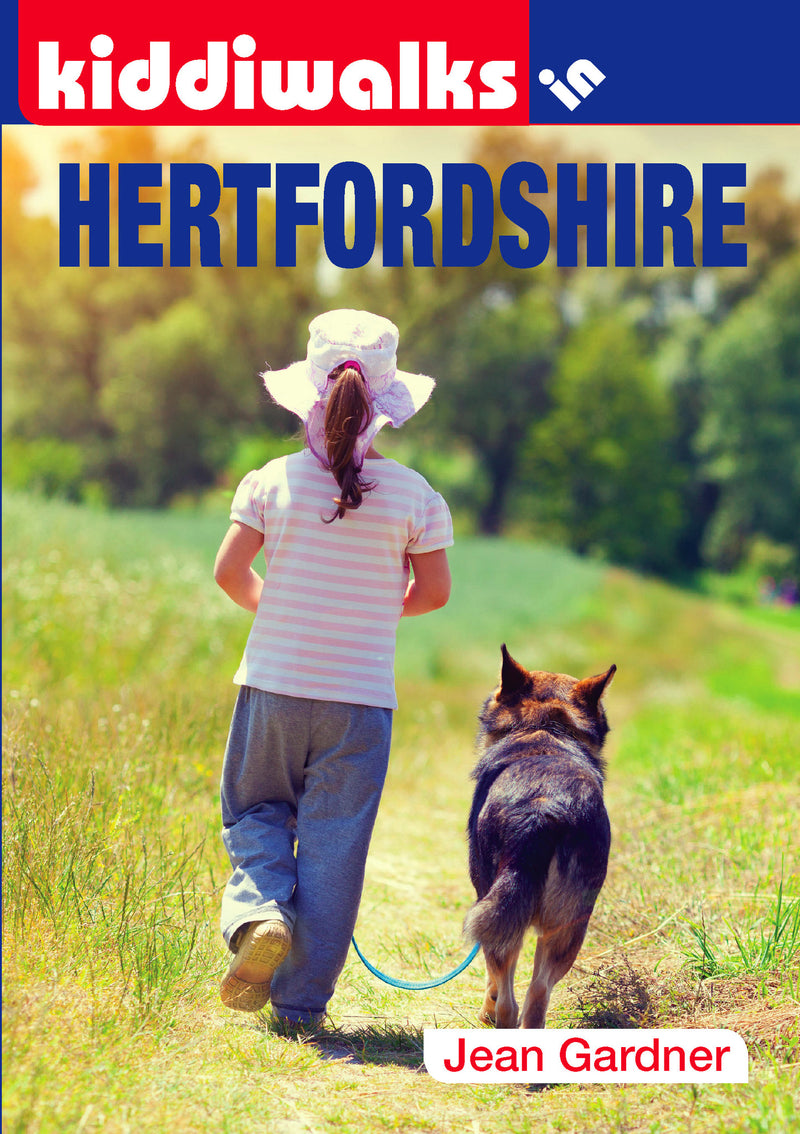 Kiddiwalks in Hertfordshire book cover. 20 family walks.