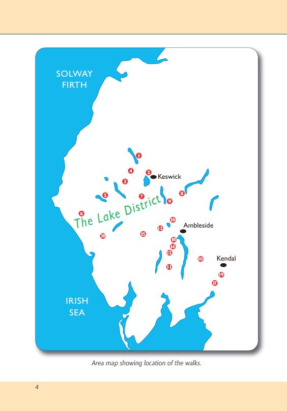 Lake District A Dog Walker's Guide area map of walks