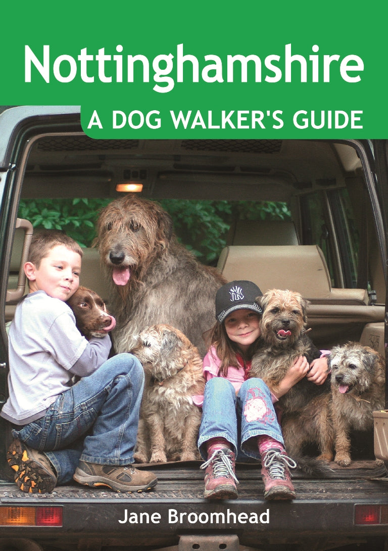 Nottinghamshire A Dog Walker's Guide book cover. Local Dog Walks.