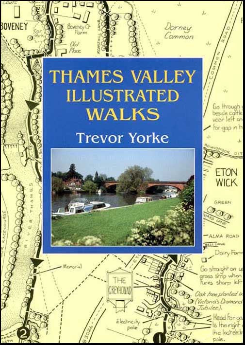 Thames Valley Illustrated Walks book cover. A beautifully illustrated walking guide to the Thames Valley, which includes 20 circular walks.