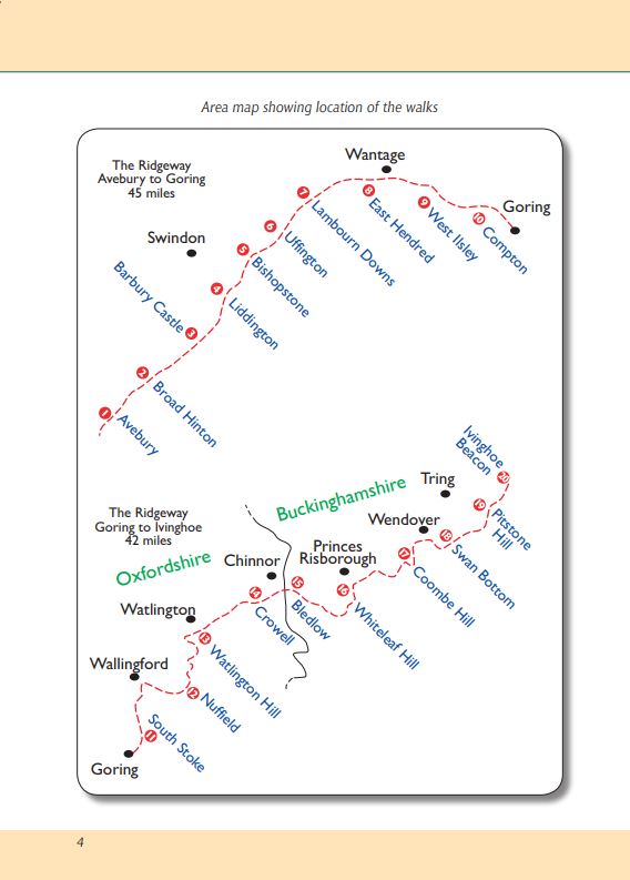 The Ridgeway A Dog Walker's Guide area map. Best local dog walks. 